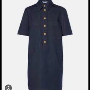 Veronica Beard
Koulis Denim Dress with gold button accents